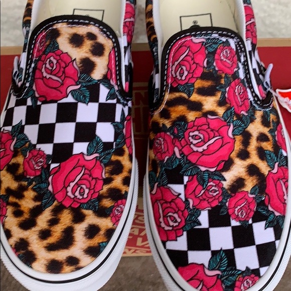VANS CLASSIC SLIP ON ROSE/ANIMALCHCK Trwhtmlt WMNS - Picture 8 of 16